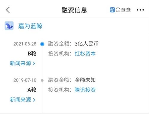 嘉為藍(lán)鯨完成3億人民幣B輪融資，深耕IT綜合服務(wù)與信息系統(tǒng)集成領(lǐng)域